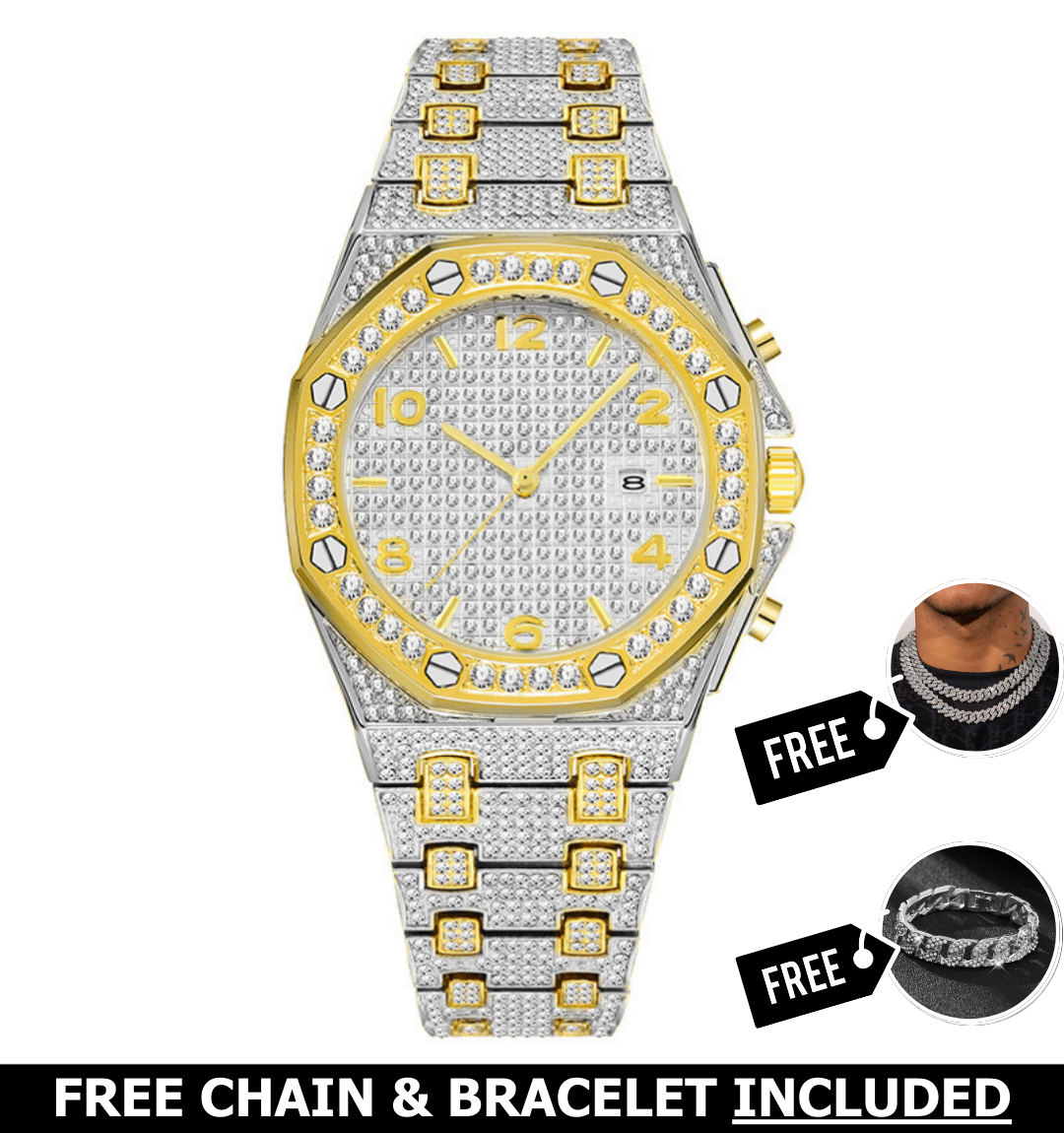 Luxor Iced Out Watch