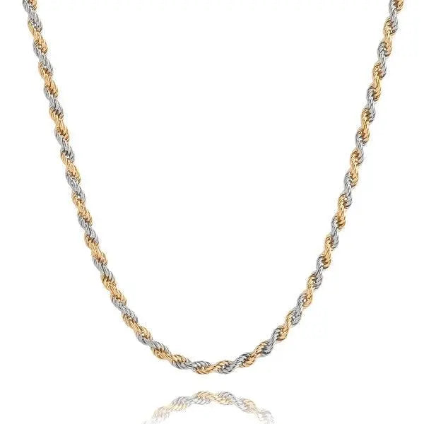 3mm Rope Chain - Two-Tone