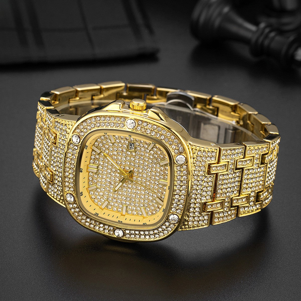 Raven Iced Out Watch