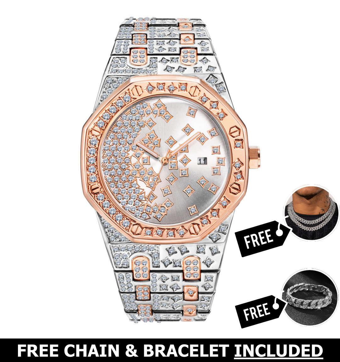 Phantom Iced Out Watch