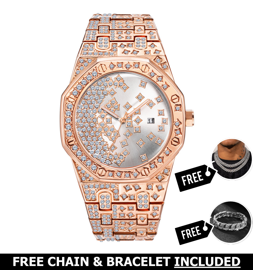 Phantom Iced Out Watch