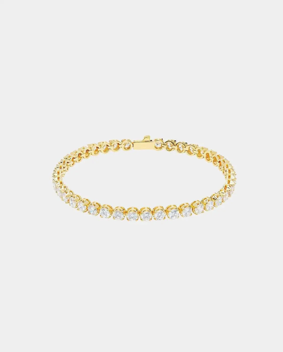 5mm Round Tennis Bracelet - Gold