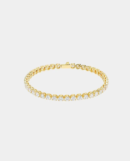 5mm Round Tennis Bracelet - Gold