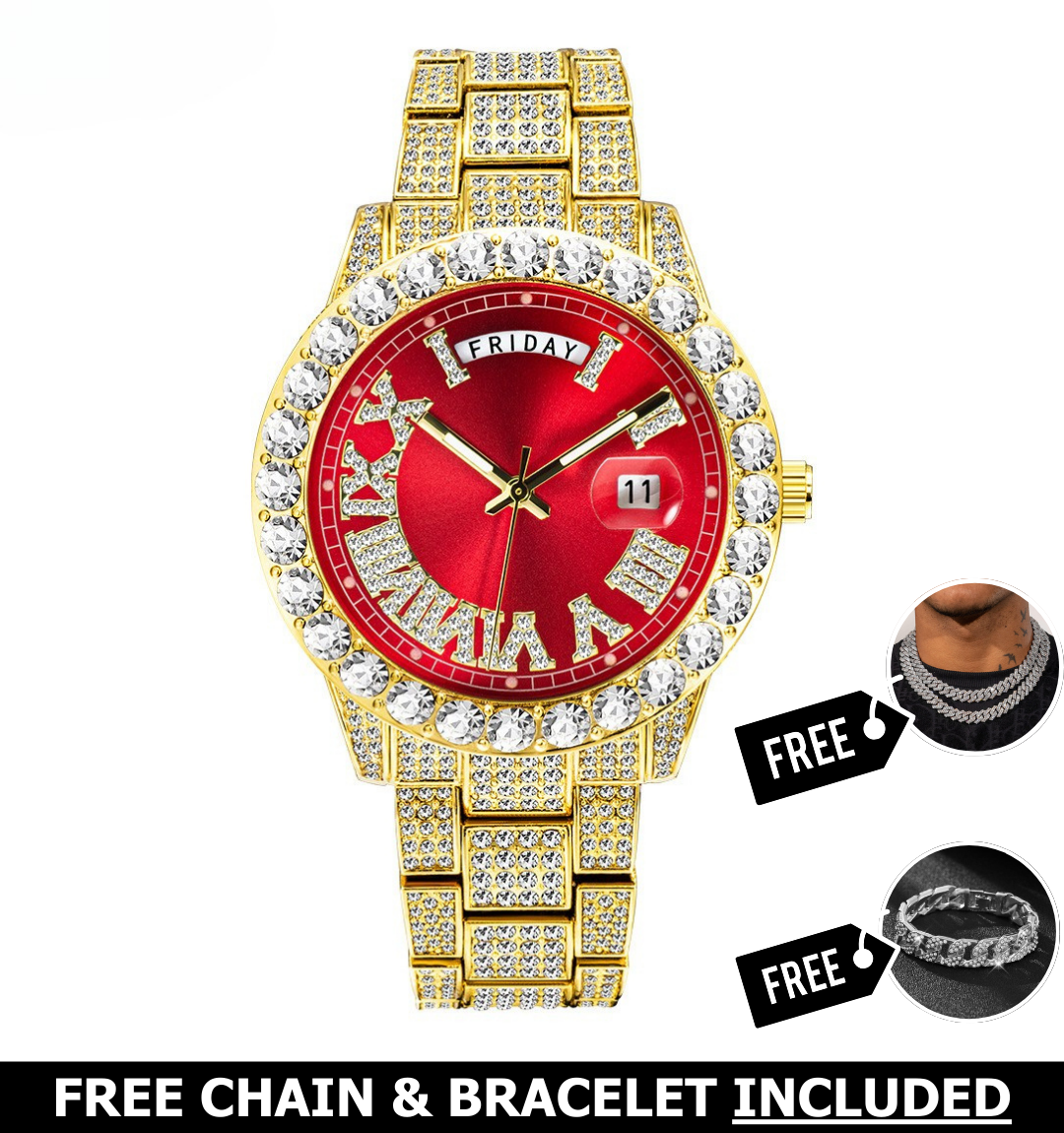 Armani Iced Out Watch