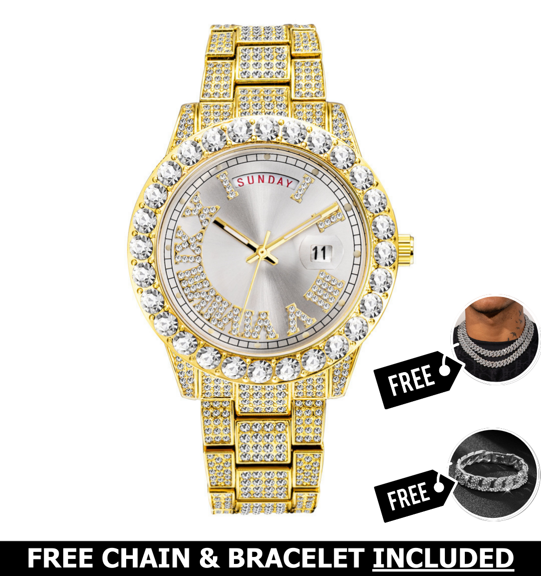 Armani Iced Out Watch