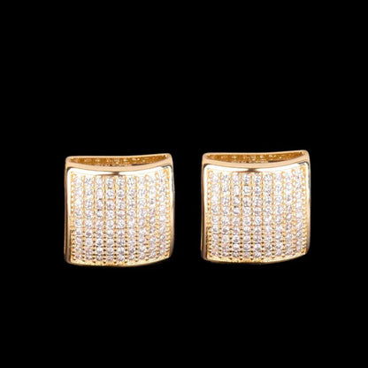 12MM Umbrella Iced Out Stud Earrings