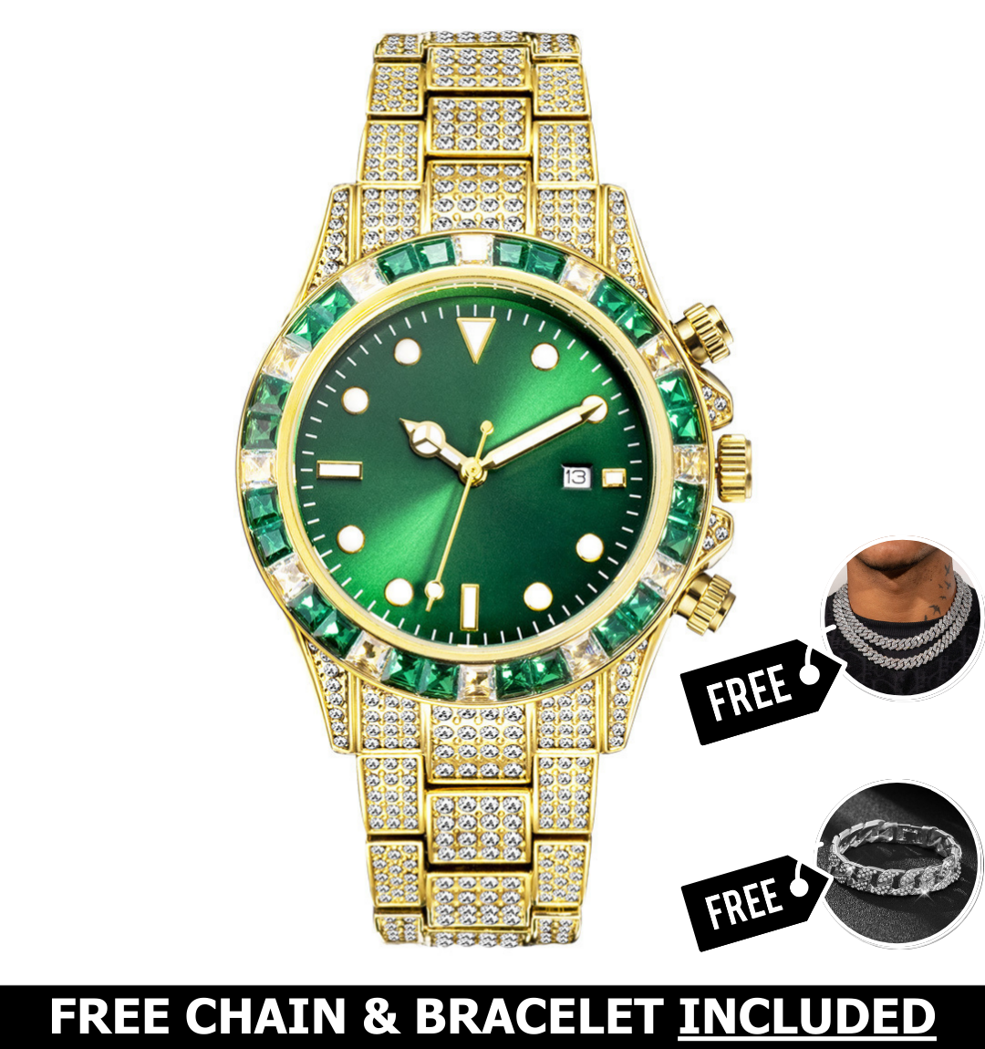 Vortex Iced Out Watch