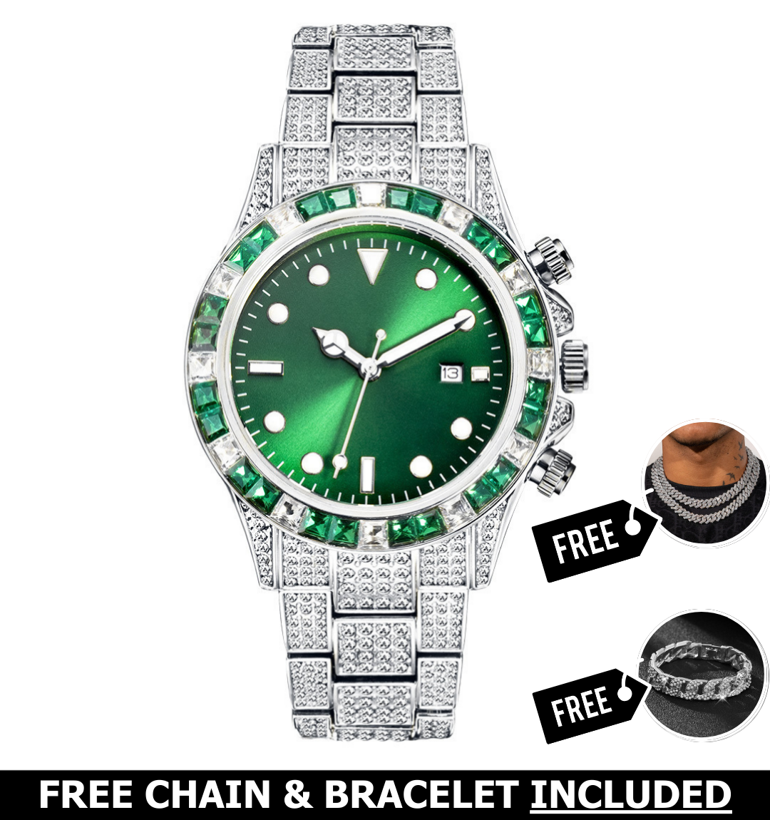 Vortex Iced Out Watch