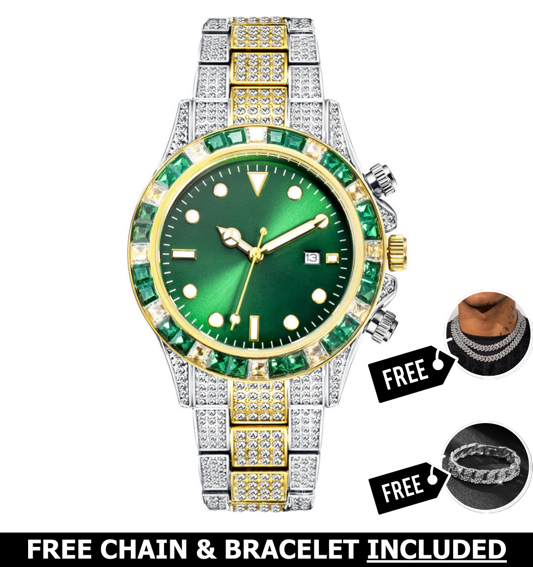 Vortex Iced Out Watch