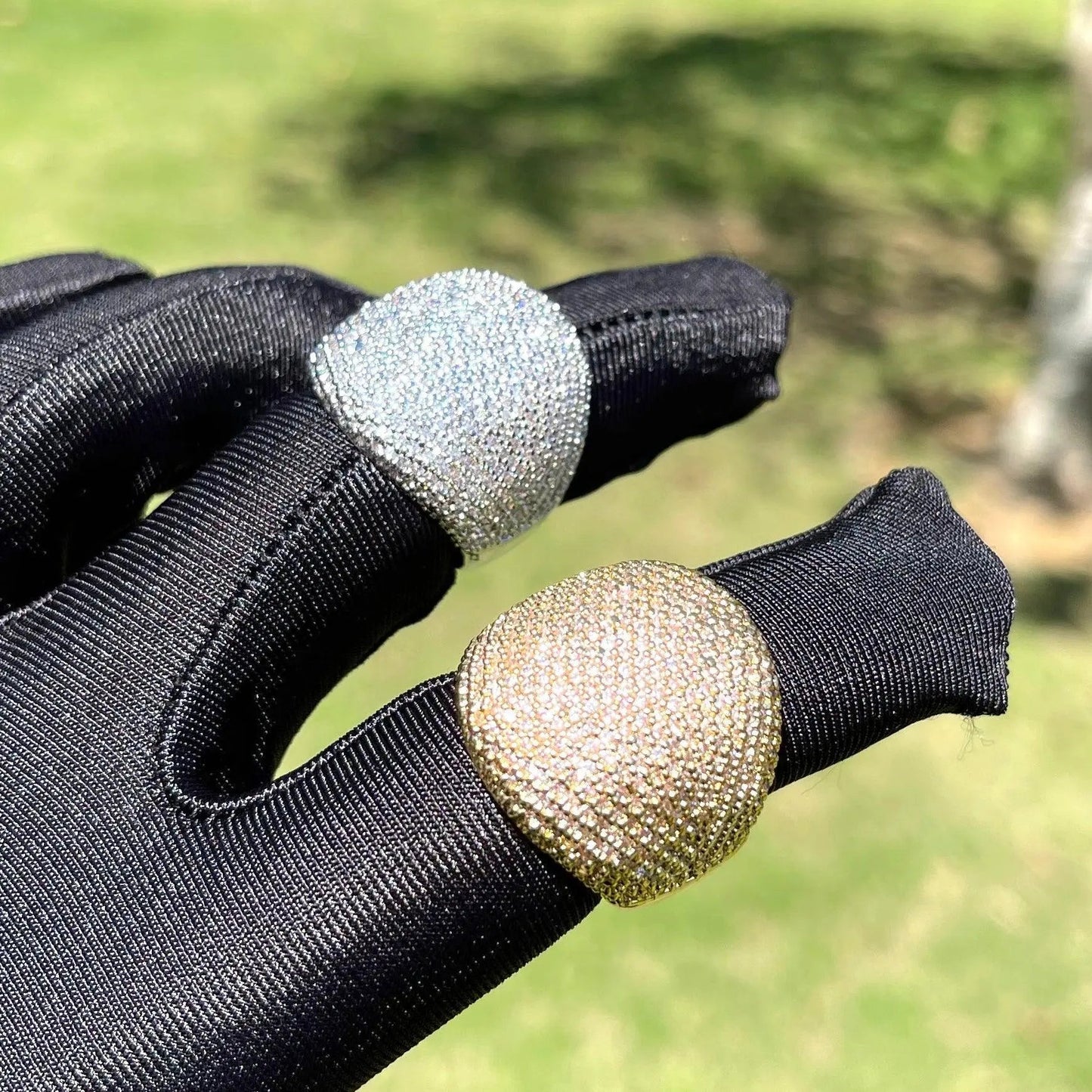 Bold Round Iced Out Ring