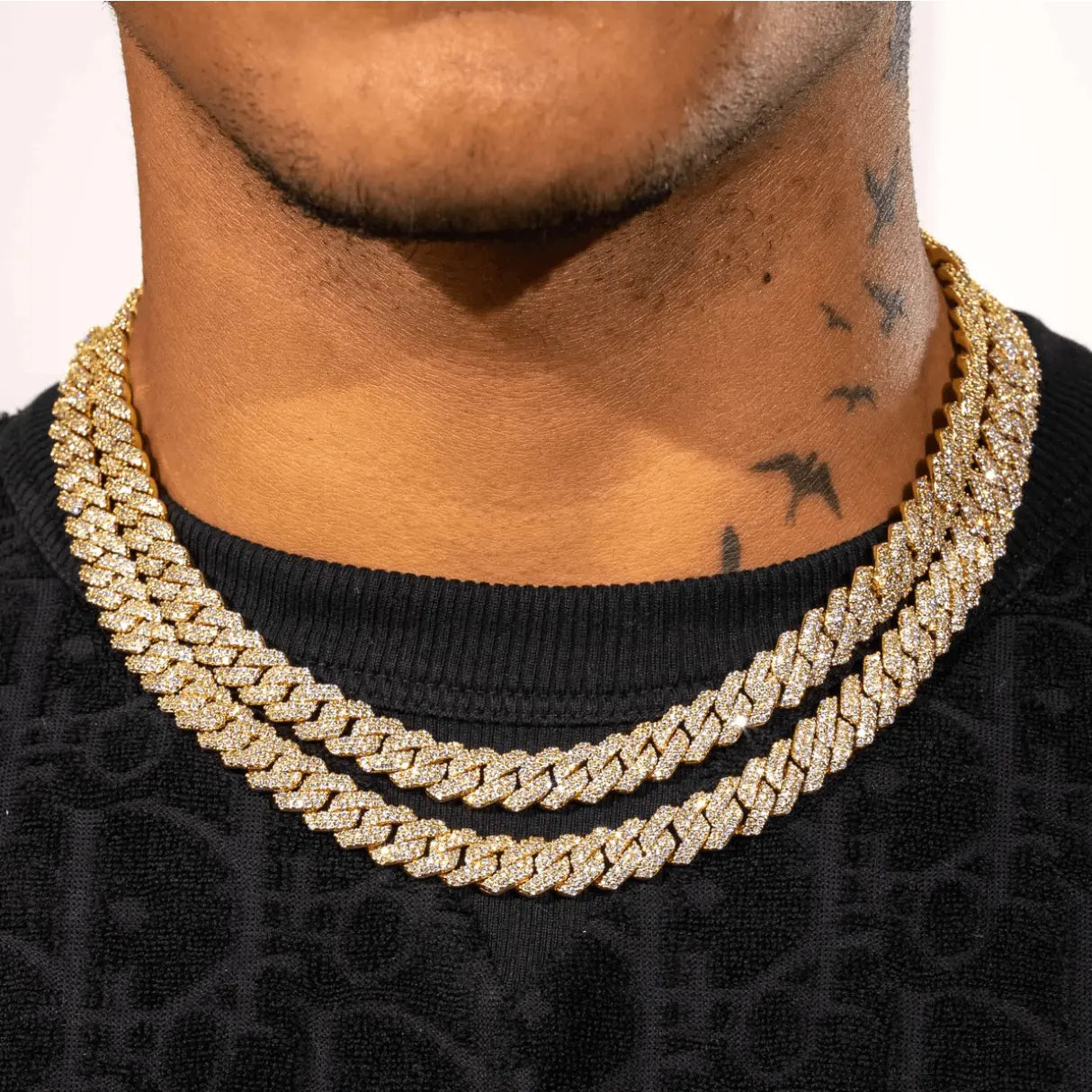 10MM ICED OUT CUBAN LINK CHAIN