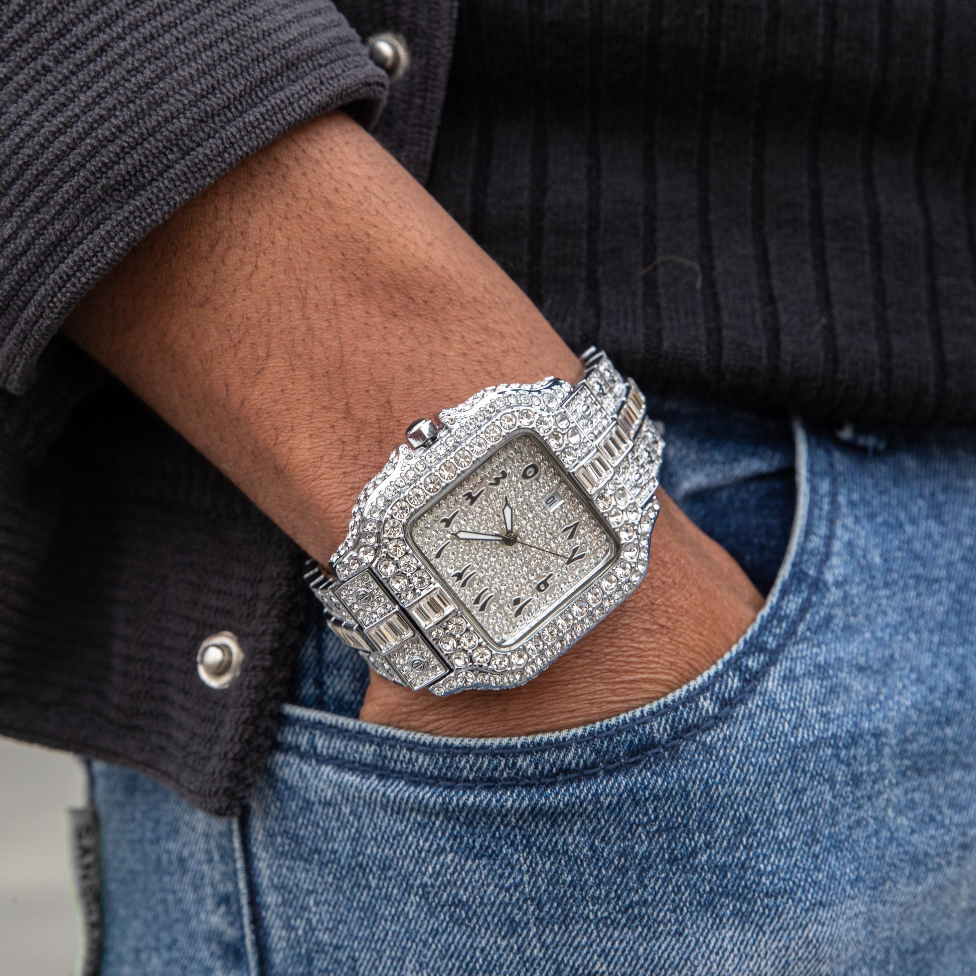 Arabic VVS Iced Out Watch