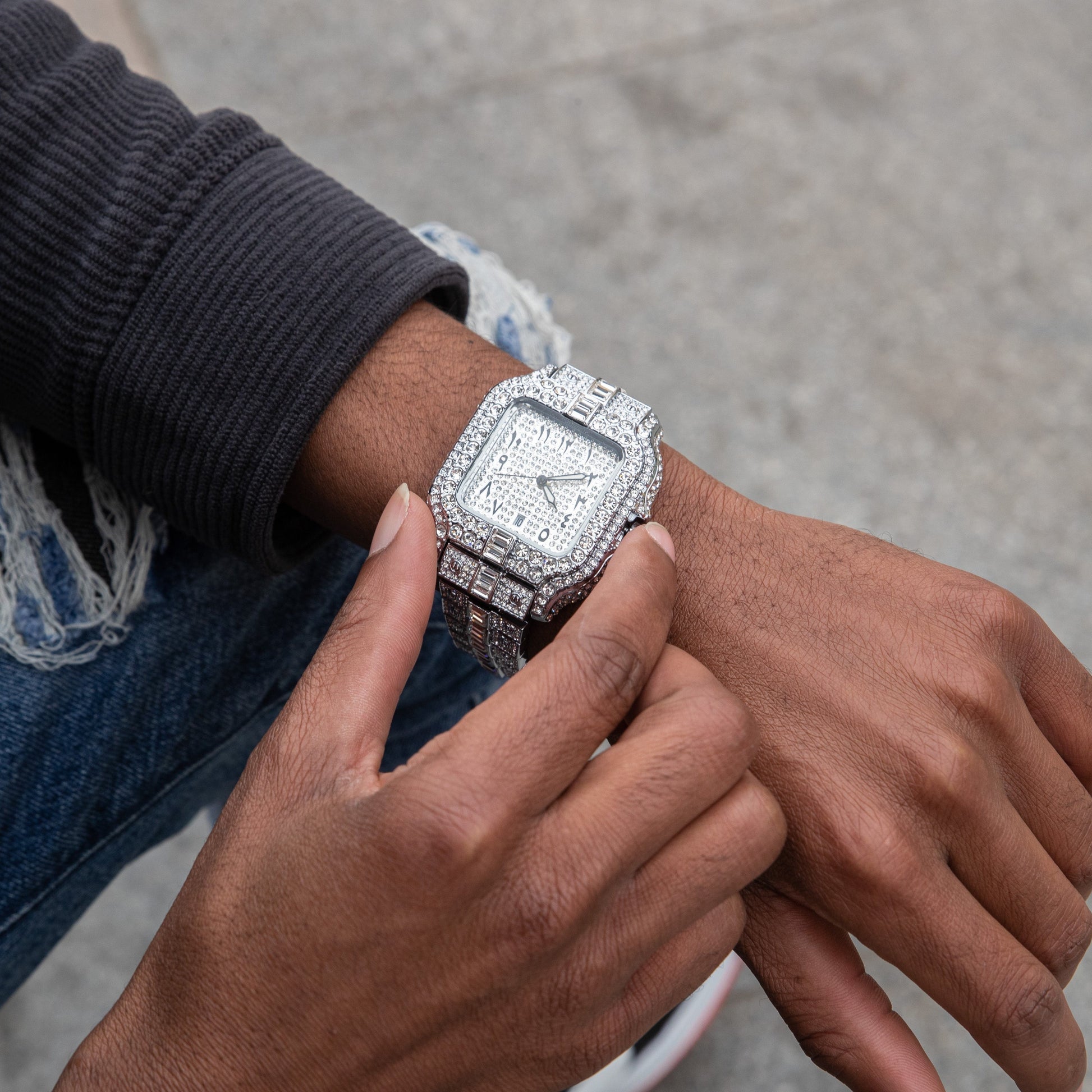 Arabic VVS Iced Out Watch