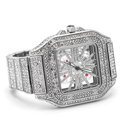 Skeleton VVS Iced Out Watch