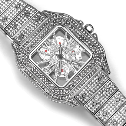 Skeleton VVS Iced Out Watch