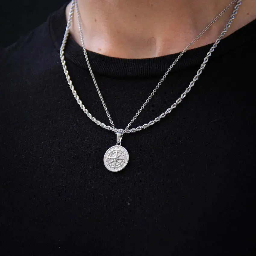 COMPASS CHAIN + PENDANT