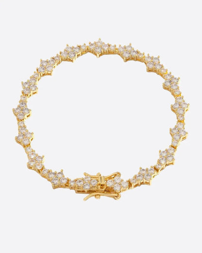 Comb Tennis Bracelet - Gold