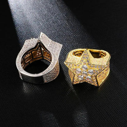 ICED STAR RING