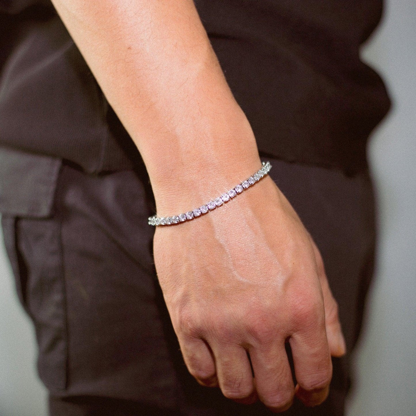 5MM VVS TENNIS Bracelet - White Gold