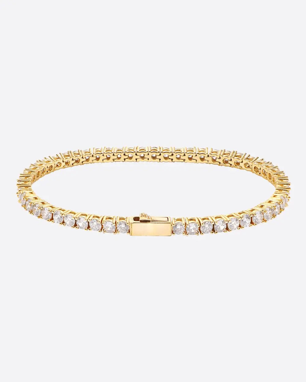 3MM VVS Tennis Bracelet - Gold